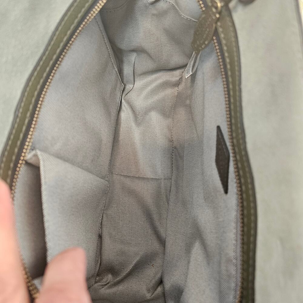 Fossil Women's Brooke Leather Satchel Green One size - Picture 8 of 8